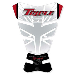 Protection de réservoir MOTOGRAFIX 4pcs blanc Triumph