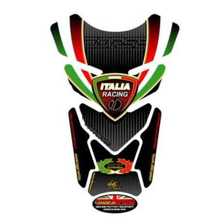 Protection de réservoir MOTOGRAFIX 4pc noir Tricolour Ducati