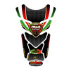 Protection de réservoir MOTOGRAFIX 4pc noir Tricolour Ducati