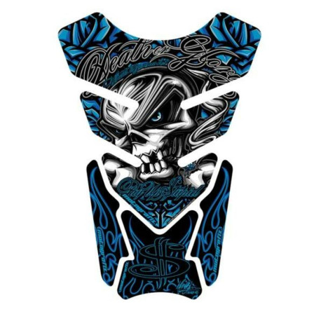 Protection de réservoir MOTOGRAFIX Street Style 4pcs noir/bleu