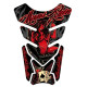 Protection de réservoir MOTOGRAFIX Street Style 4pcs noir/rouge