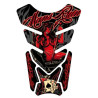 Protection de réservoir MOTOGRAFIX Street Style 4pcs noir/rouge