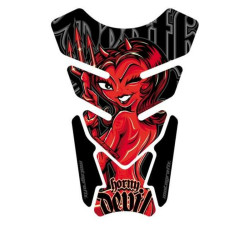 Protection de réservoir MOTOGRAFIX Street Style 4pcs noir/rouge
