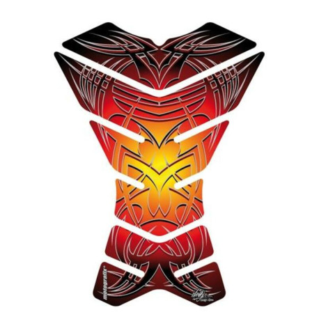Protection de réservoir MOTOGRAFIX 3pcs Tribal rouge