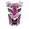 Protection de réservoir MOTOGRAFIX Street Style 4pcs rose