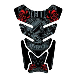 Protection de réservoir MOTOGRAFIX Street Style 4pcs Death or Glory noir
