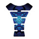 Protection de réservoir MOTOGRAFIX Street Style 1pc Celtic Tribal Tattoo bleu