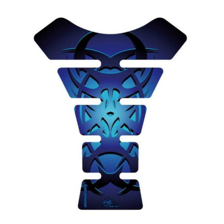 Protection de réservoir MOTOGRAFIX Street Style 1pc Celtic Tribal Tattoo bleu