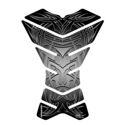 Protection de réservoir MOTOGRAFIX 3pcs Tribal noir/argent