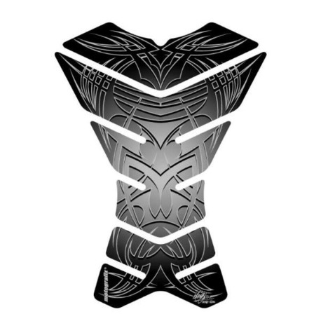 Protection de réservoir MOTOGRAFIX 3pcs Tribal noir/argent