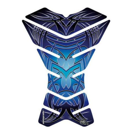 Protection de réservoir MOTOGRAFIX 3pcs Tribal bleu