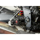 Commandes reculées LSL Multipositions anodisées noires Triumph 675 Street Triple R 