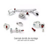 KIT FIXATION D'AMORTISSEUR DE DIRECTION BITUBO POUR YAMAHA YZF-R1 02-03