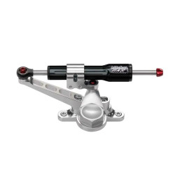 Kit amortisseur de direction BITUBO noir position en-dessous du compteur de vitesse Aprilia RS125