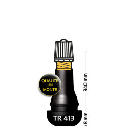 Lot de 10 Valves droites BIHR TR413 caoutchoutés
