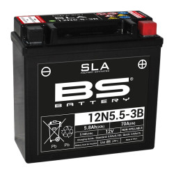 Batterie BS BATTERY 12N5.5-3B SLA sans entretien activée usine