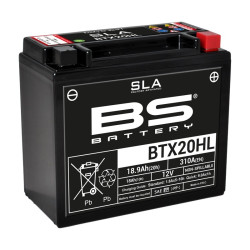 Batterie BS BATTERY BTX20HL SLA sans entretien activée usine