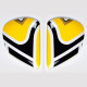 Platine écran ARAI VAS Edwards Legend Yellow casque intégral