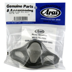 Ventilation menton ARAI grille extérieure Frost Black pour casque MX-V 