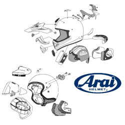 Ventilations supérieures avant ARAI TDF Duct-3 frost white pour casques Quantum/Quantum-ST/Quantum-ST PRO/Tour-X 4/CT-F/CT-Ram/X