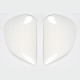 Plaques pivot ARAI Super AdSis J (LRS) Diamond White pour casques RX-7 GP/Viper/Astro-Light/Quantum/Quantum-ST/Quantum-ST PRO/Ch