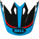 Visière BELL MX-9 Torch cyan-rouge