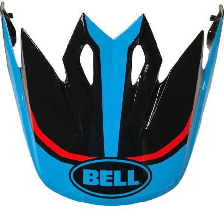 Visière BELL MX-9 Torch cyan-rouge
