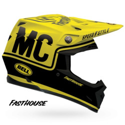 Visière BELL Moto-9 Flex Fasthouse noir/jaune fluo
