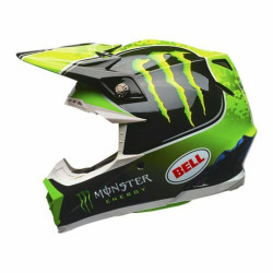 Visière BELL Tomac Replica Moto-9 Noir Vert