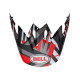 Visière BELL Mx 9 Tagger noir/rouge