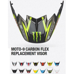 Visière BELL Moto-9 Flex Fasthouse DID MC Noir/Rouge