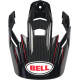 Visière BELL MX-9 Adventure Berm noir/rouge/blanc