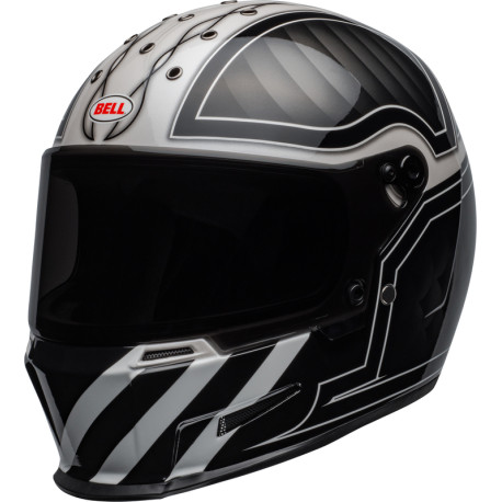 Casque BELL Eliminator Outlaw Gloss Black/White taille XXXL
