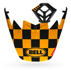 Kit MX BELL Moto-9 Flex Fasthouse Checkers noir mat/jaune