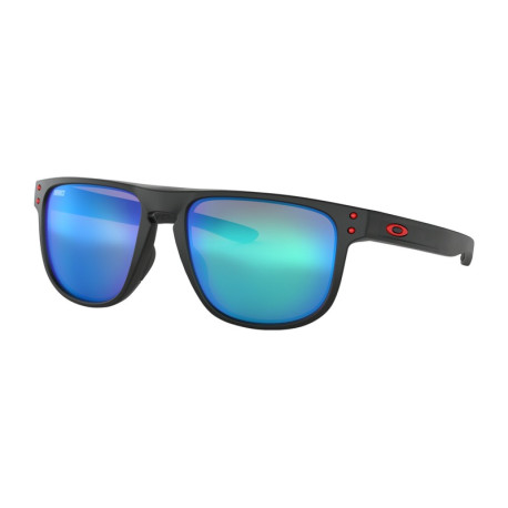 Lunette de soleil OAKLEY Holbrook Maverick Vinales Collection Matte Black verres PRIZM Sapphire
