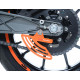 Protège couronne (dent de requin) R&G RACING alu noir KTM RC125