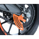 Protège couronne (dent de requin) R&G RACING alu noir KTM RC125