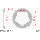 Couronne AFAM 38 dents acier pas 520 type 50607 Ducati