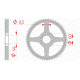 Couronne AFAM 49 dents acier pas 428 type 12222 Yamaha TT-R125