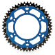 Couronne ART Bi-composants 51 dents aluminium/acier ultra-light anti-boue pas 520 type TM bleu