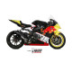 Silencieux MIVV GP Pro inox noir/casquette inox BMW S1000RR