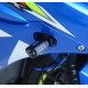 Adaptateurs de clignotants avant R&G RACING noir Suzuki GSXR-1000