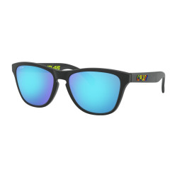 Lunettes de soleil OAKLEY Frogskins® XS Valentino Rossi Signature Series (Youth Fit) Polished Black verres PRIZM™ Sapphire 