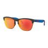 Lunettes de soleil OAKLEY Frogskins®Lite Maverick Vinales Signature Series Matte Black verres PRIZM™ Ruby