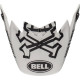 Visière BELL Moto 9 Flex Fasthouse WRWF blanc/noir/rouge