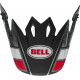 Visière BELL MX9 Peak Twitch noir/rouge