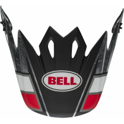 Visière BELL MX9 Peak Twitch noir/rouge