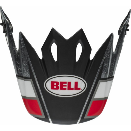 Visière BELL MX9 Peak Twitch noir/rouge