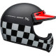 Casque BELL Moto-3 Fasthouse Checkers Matte/Gloss Black/White/Red taille S