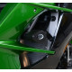Tampons de protection R&G RACING Aero noir Kawasaki H2 SX